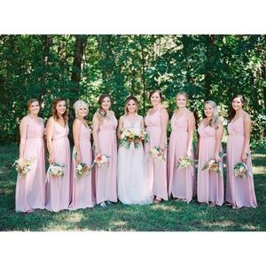 Chiffon Wrap Bridesmaid Dress